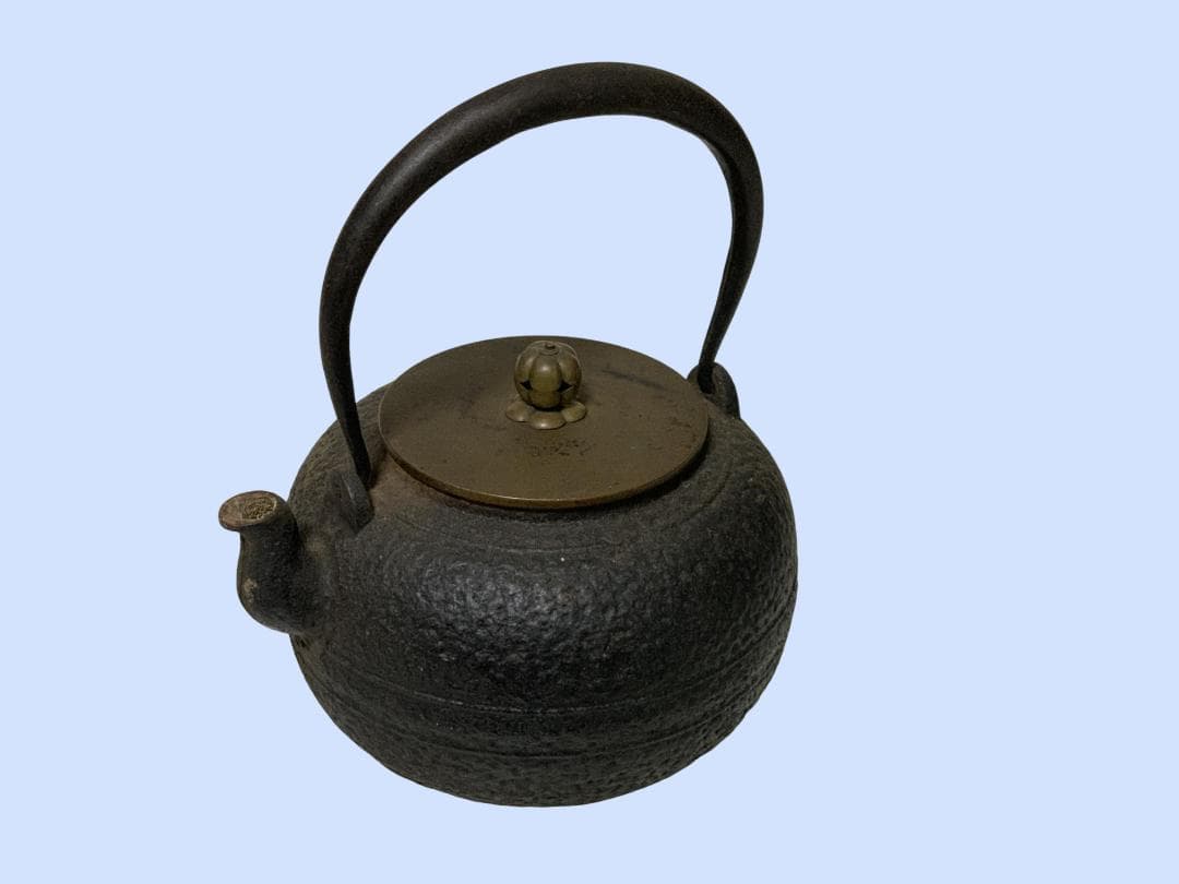 M7791 鉄瓶 龍文堂造 レトロ 約1.8Kg