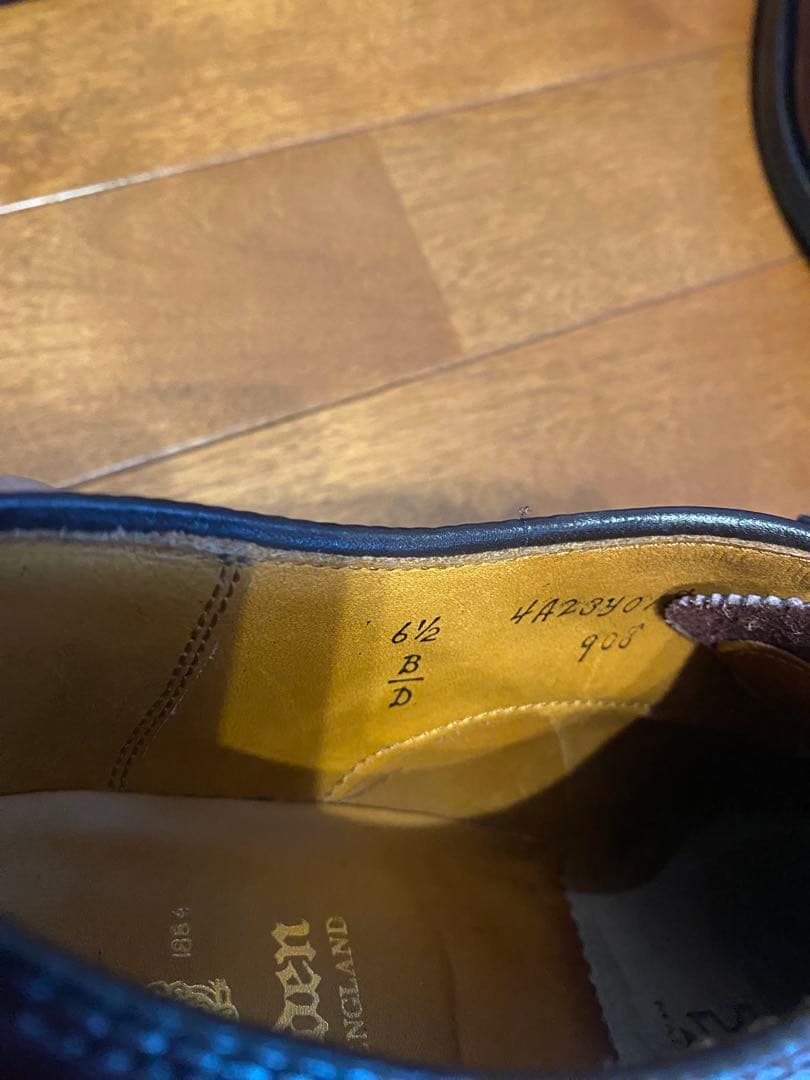 Alden オールデン 908 バーガンディ カーフ 6ハーフ 6.5 中古美品