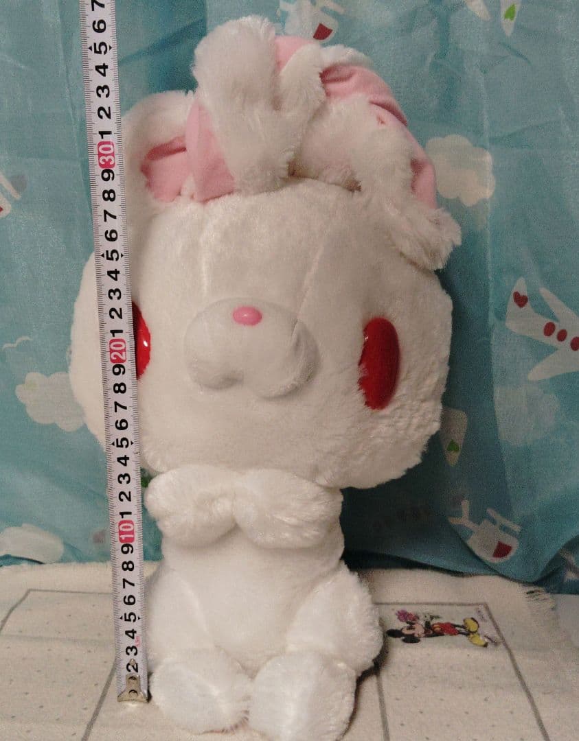 レア！汎用うさぎぬいぐるみ もじもじver. 白色 チャックスGP XL