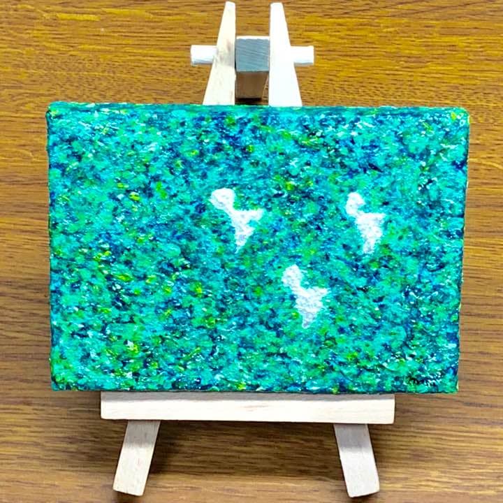 「花の妖精 春夏秋冬  -夏-」原画 本物 一点物 イーゼル付き 絵画 masa