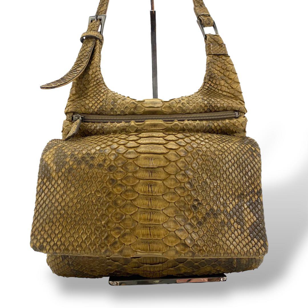 【美品】ARUKAN ショルダーバッグ 斜め掛け エキゾチックレザー 本革