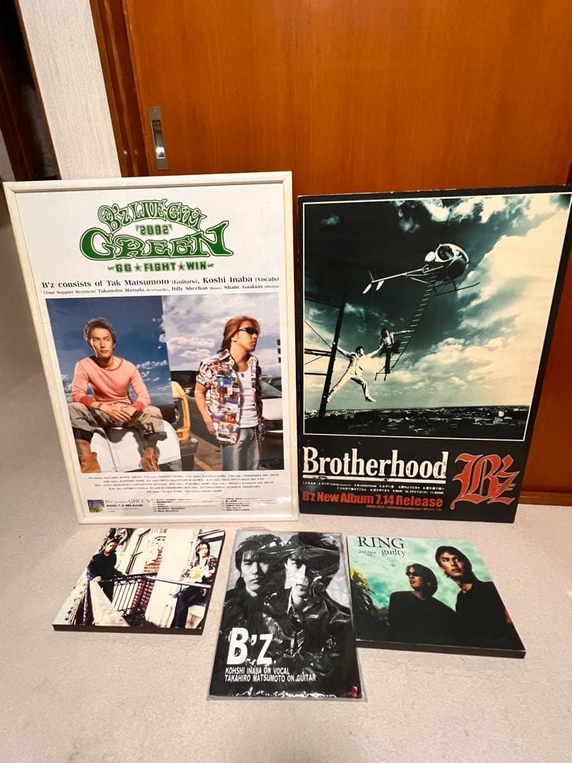B'z ポスター木製ポスターパネルtシャツセットバラ売り可