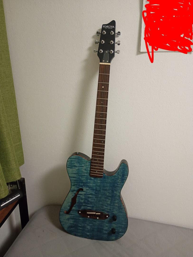 ※ジャンク品　Schecter JOL Series ギター　エレアコ　ブルー