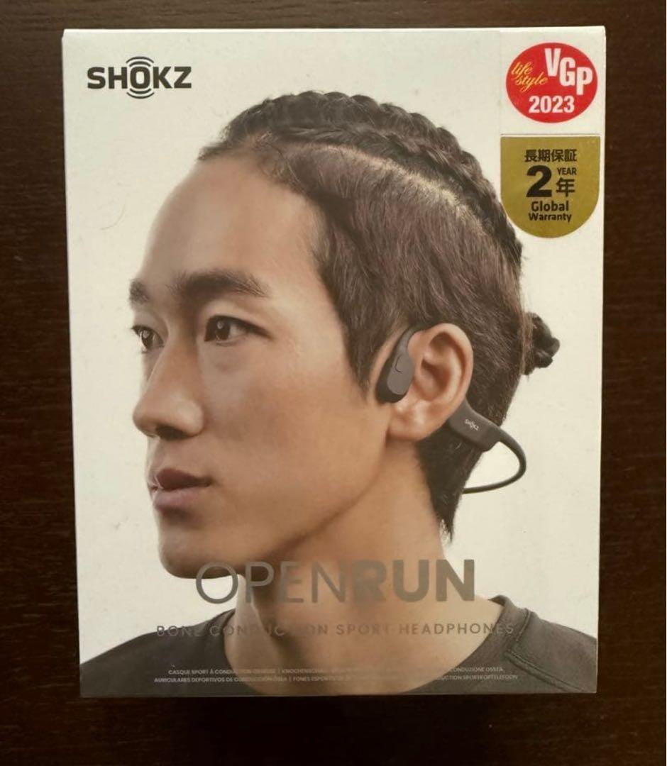 SHOKZ OPENRUN 骨伝導イヤホン ブラック 新品未開封
