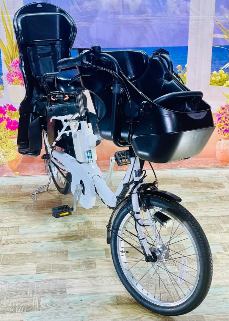 パナソニックギュット⭐️12AH！子供乗せ電動アシスト自転車Y2532