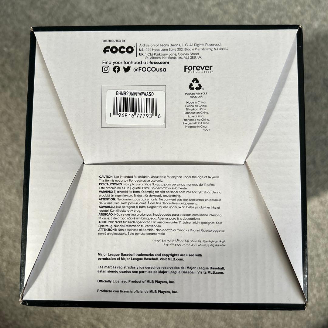 大谷翔平 ボブルヘッド 2023アメリカンリーグMVP 720個限定 foco社