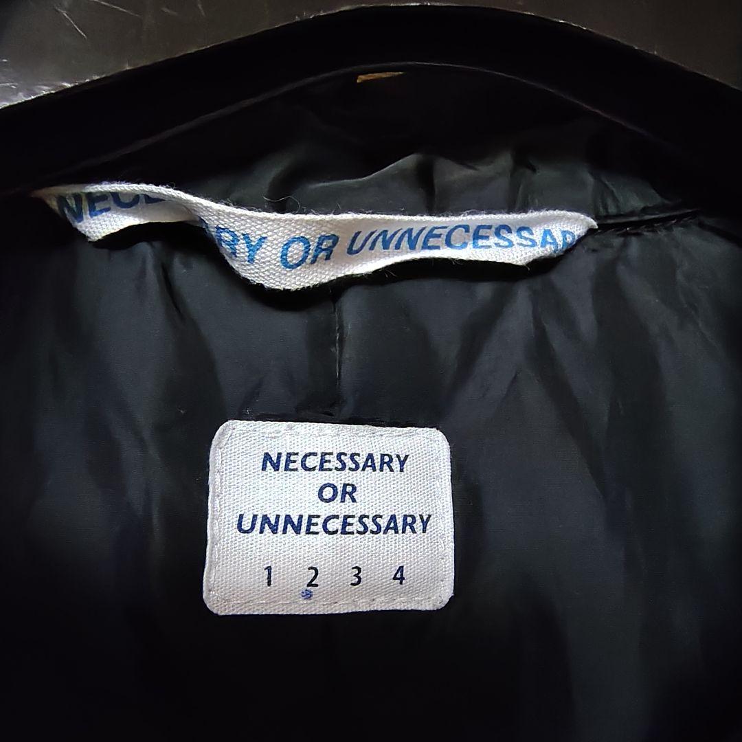 Necessary or Unnecessary ジップコート ブラック M
