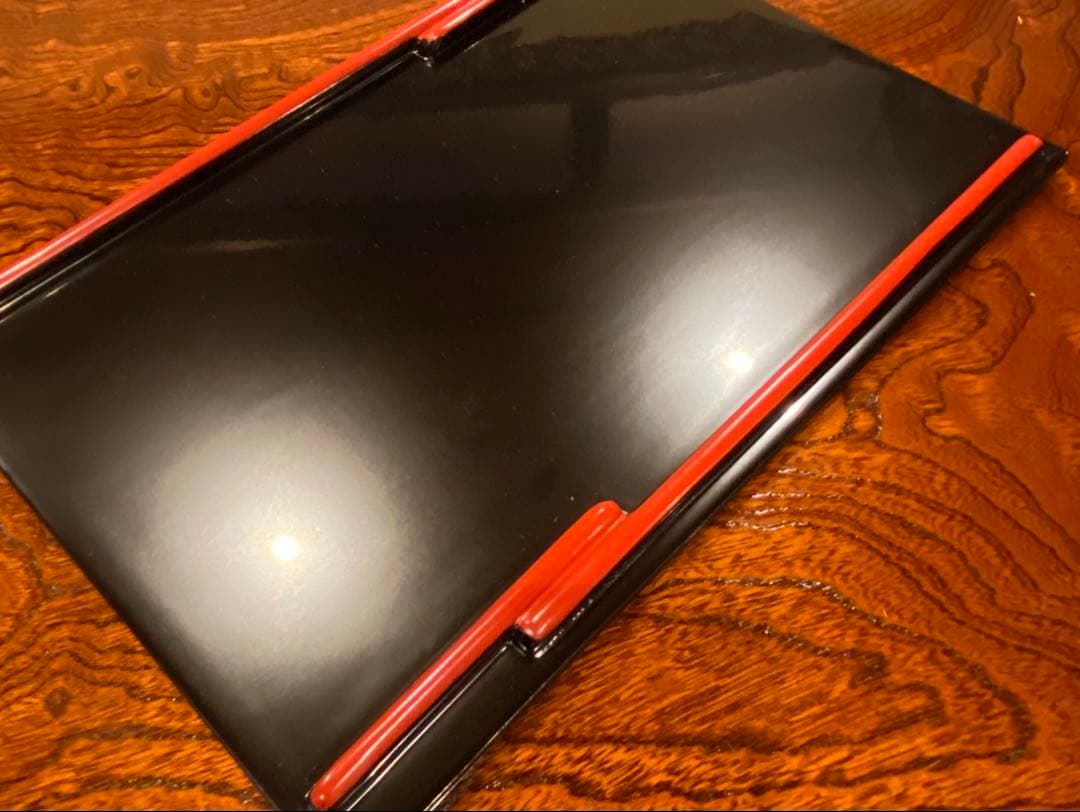 輪島塗　付出皿　五客　龍作　天然木　共箱　M247