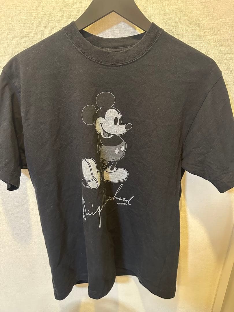 neighborhood ディズニー　コラボ　ミッキーTシャツ