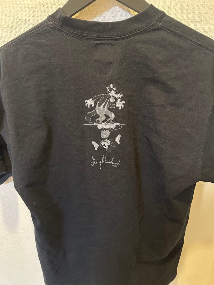 neighborhood ディズニー　コラボ　ミッキーTシャツ