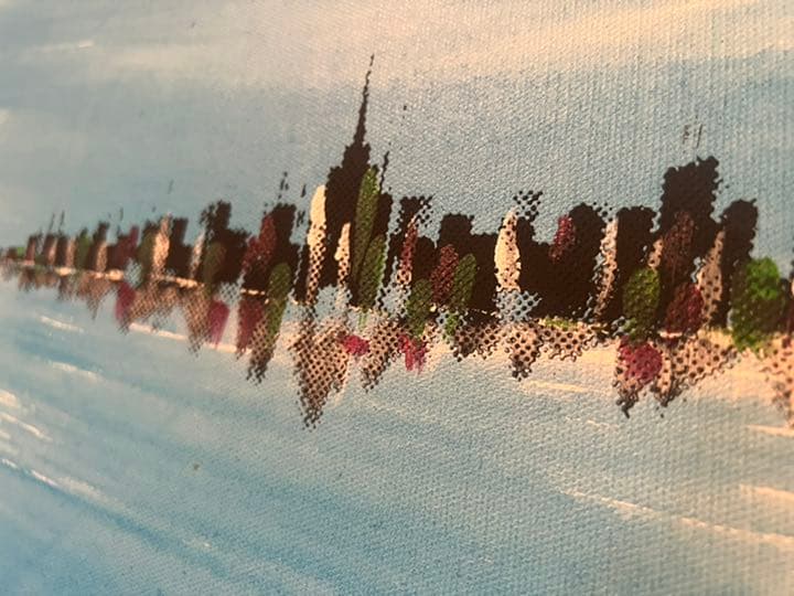 絵画①　ニューヨーク New York マンハッタン　風景画　油絵　2012