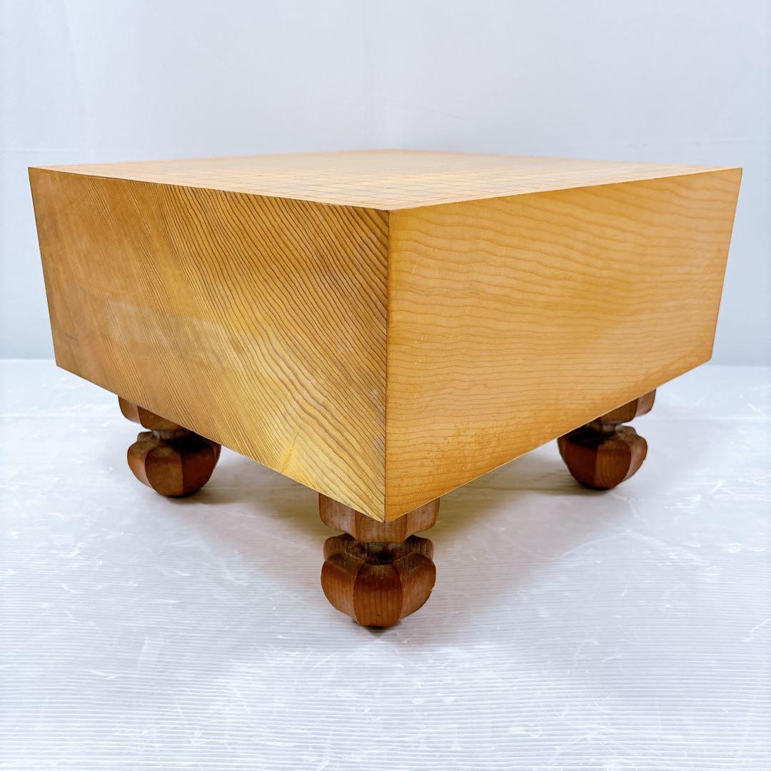 【美品】囲碁盤 極厚 高級 へそ付き 厚さ17.6cm 5.8寸 天地柾 柾目