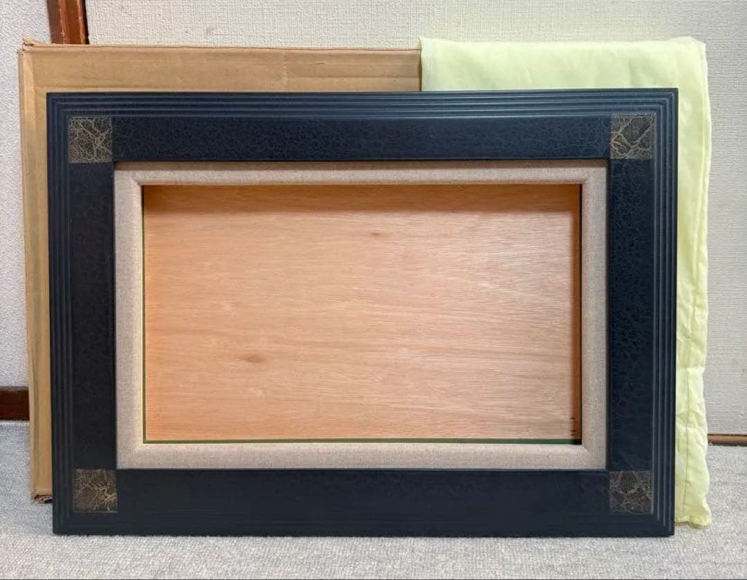 M8サイズ　豪華な黒い油彩額縁 装飾的なデザイン倉庫①1/9 送料込み