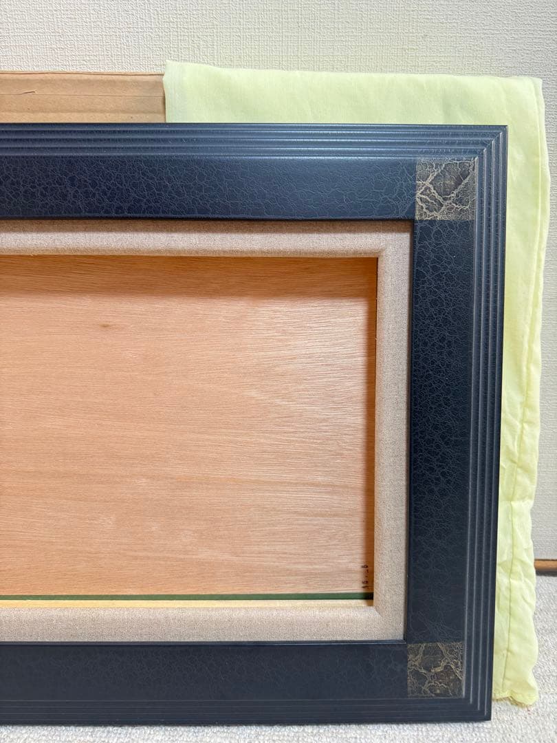 M8サイズ　豪華な黒い油彩額縁 装飾的なデザイン倉庫①1/9 送料込み