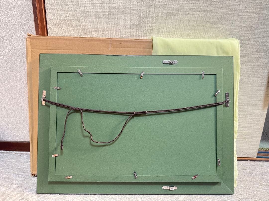 M8サイズ　豪華な黒い油彩額縁 装飾的なデザイン倉庫①1/9 送料込み