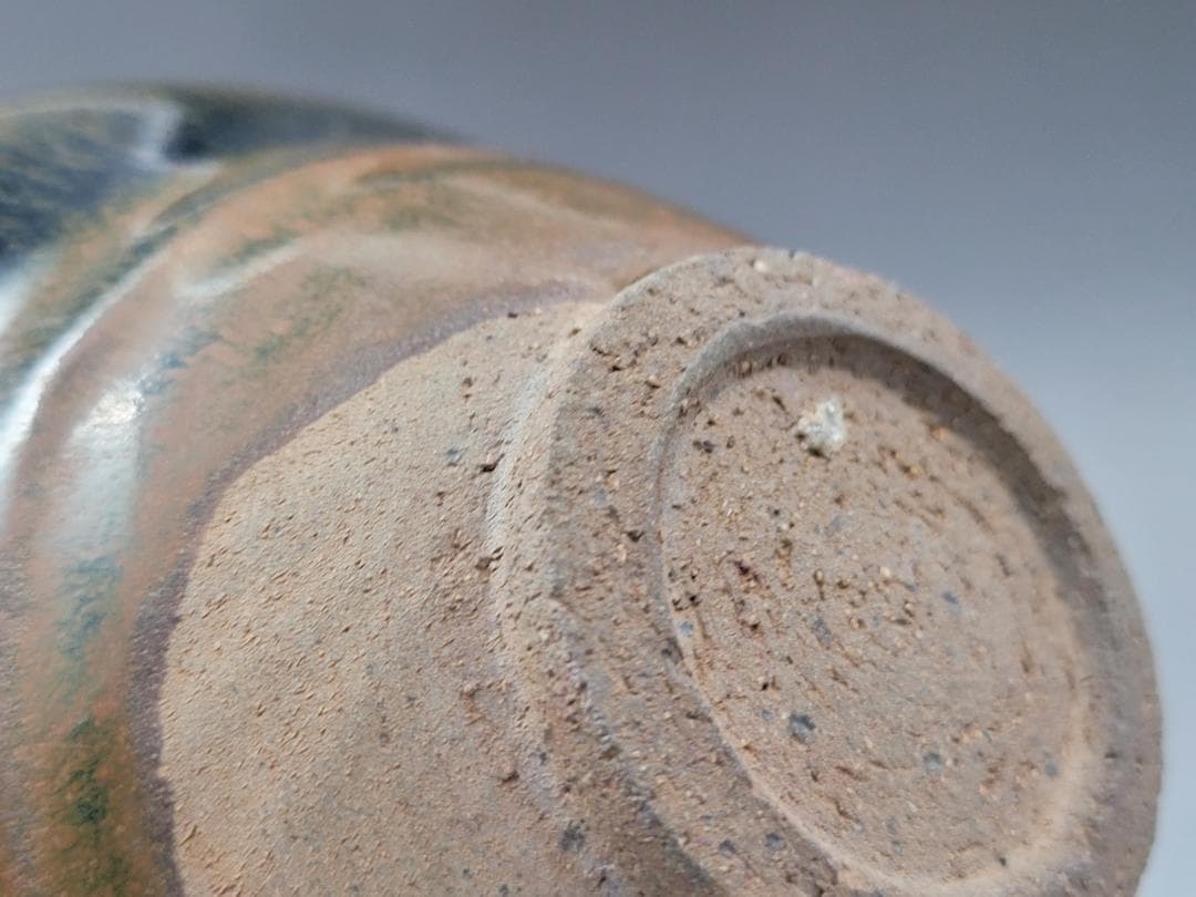 黑釉 窯変紋 天目 茶碗 宋元時代 幅約12.6cm