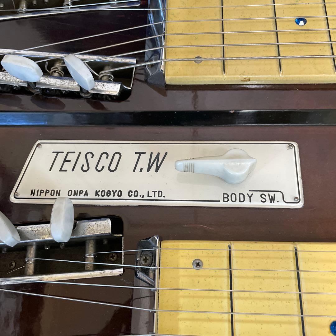 TEISCO T.W. 8弦ダブルネック スチールギター ケース付き