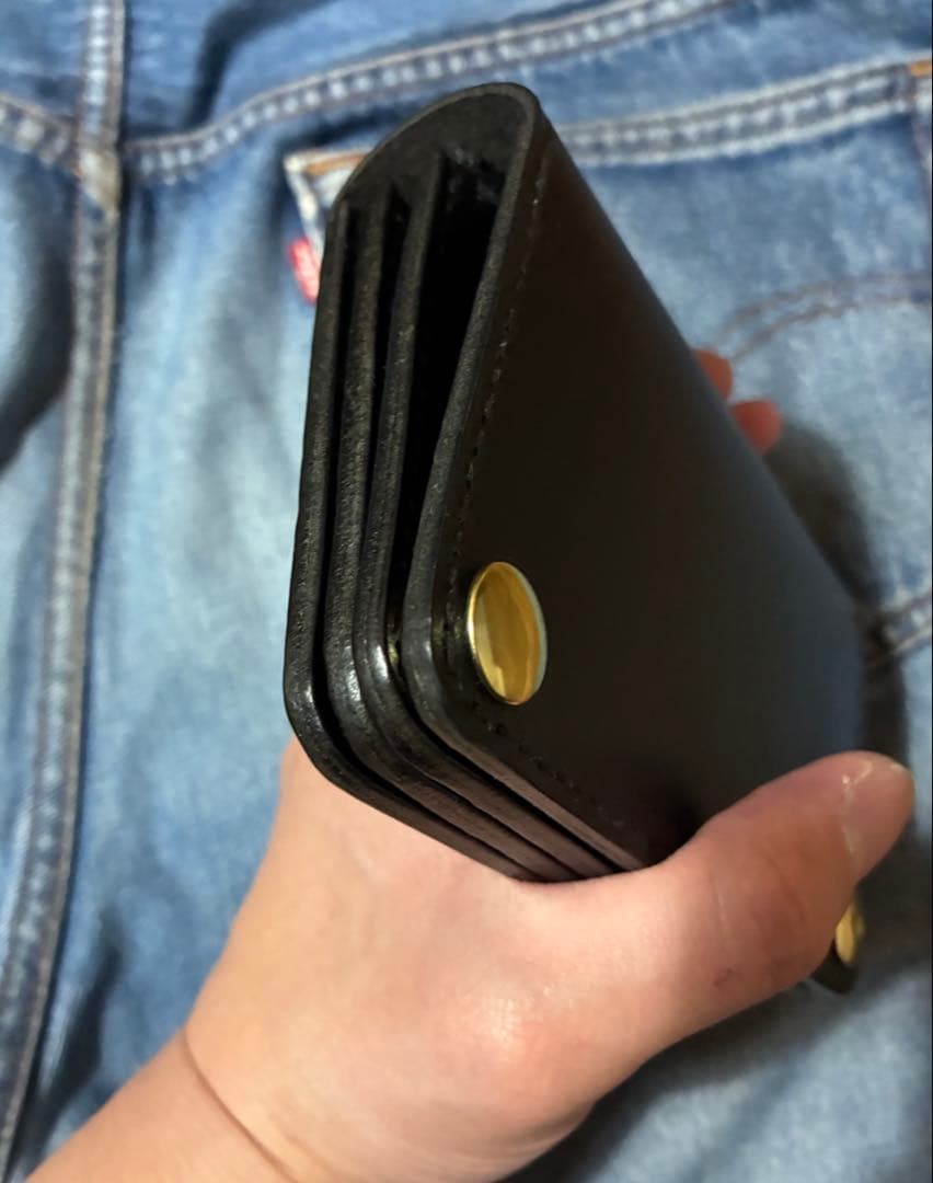 トラッカーウォレット　ミドル　イタリアンレザー　ブルガロ