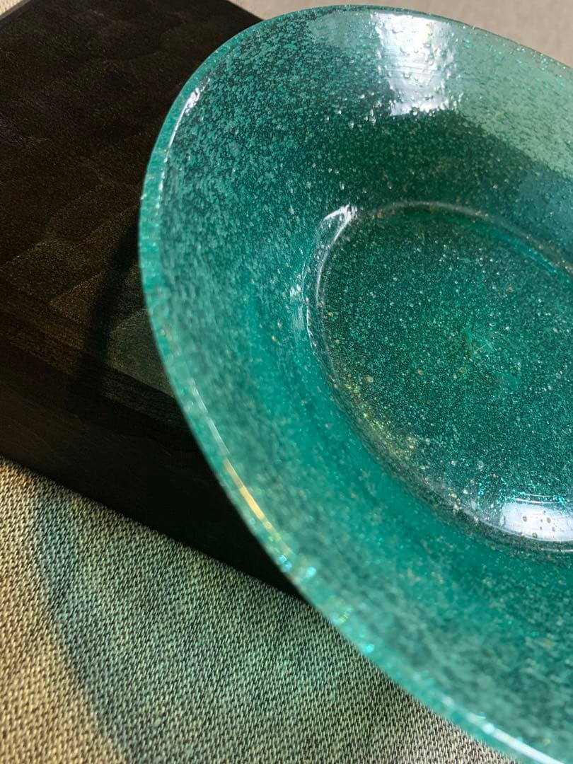 小谷晋三　倉敷ガラス　初期作品　気泡　吹きガラス　新品に近い美品　横山秀樹