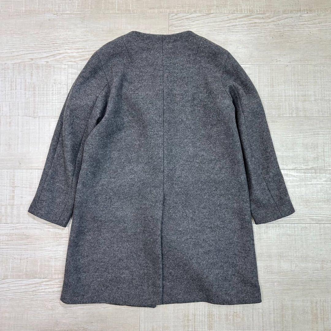 良品 DRIES VAN NOTEN チェスター ウール コート グレー 40