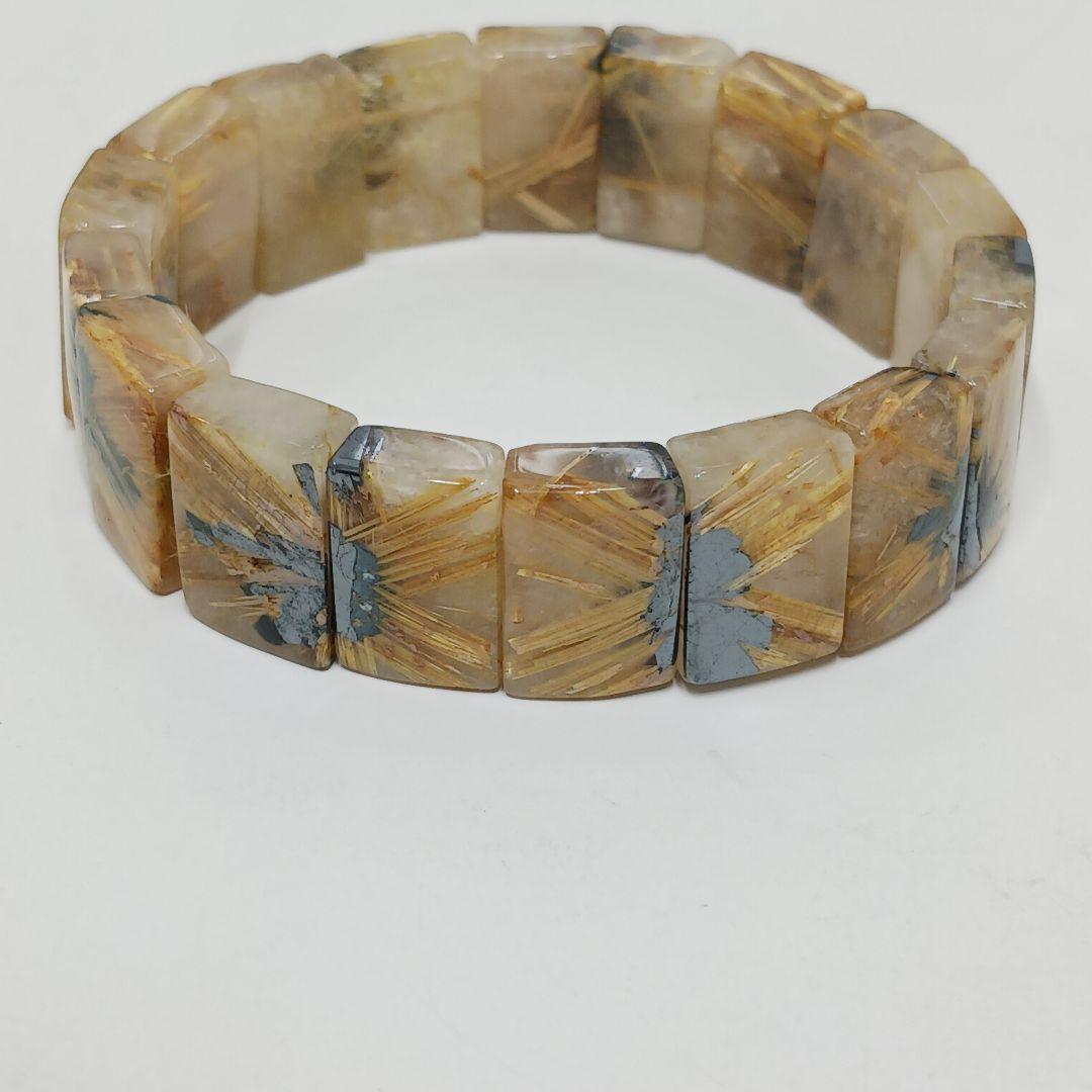 ルチルクォーツ バングル 太陽放射