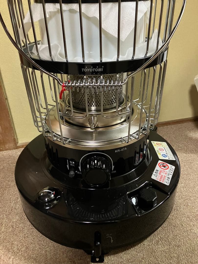 石油ストーブ TOYOTOMI トヨトミ KR-47A ブラック 2024年製