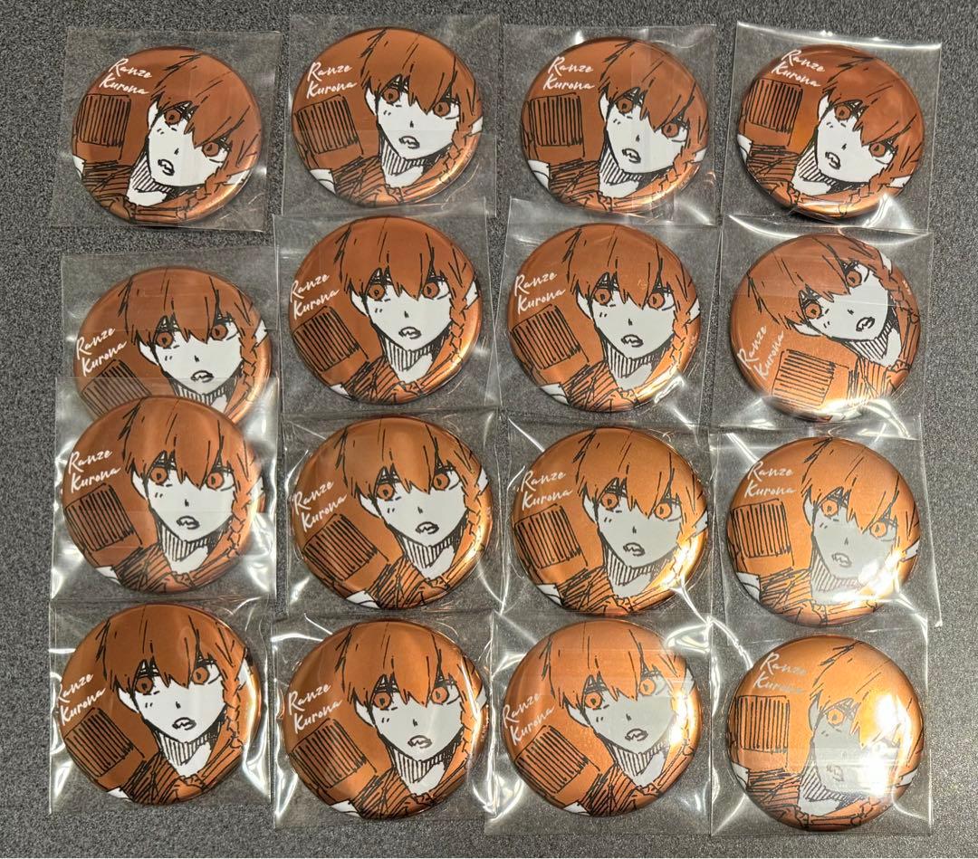 ブルーロック シークレットメタル 缶バッジ 黒名蘭世 原作 原画