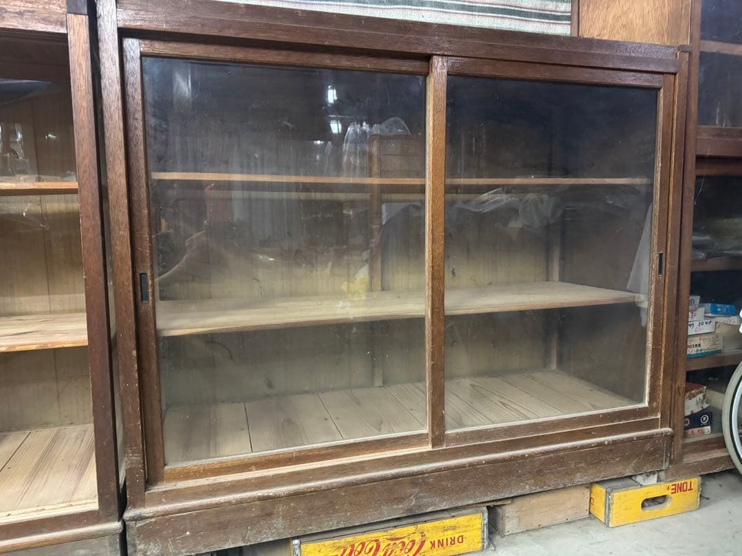 昭和レトロ 商品棚 ショーケース 引き取り限定（右側）
