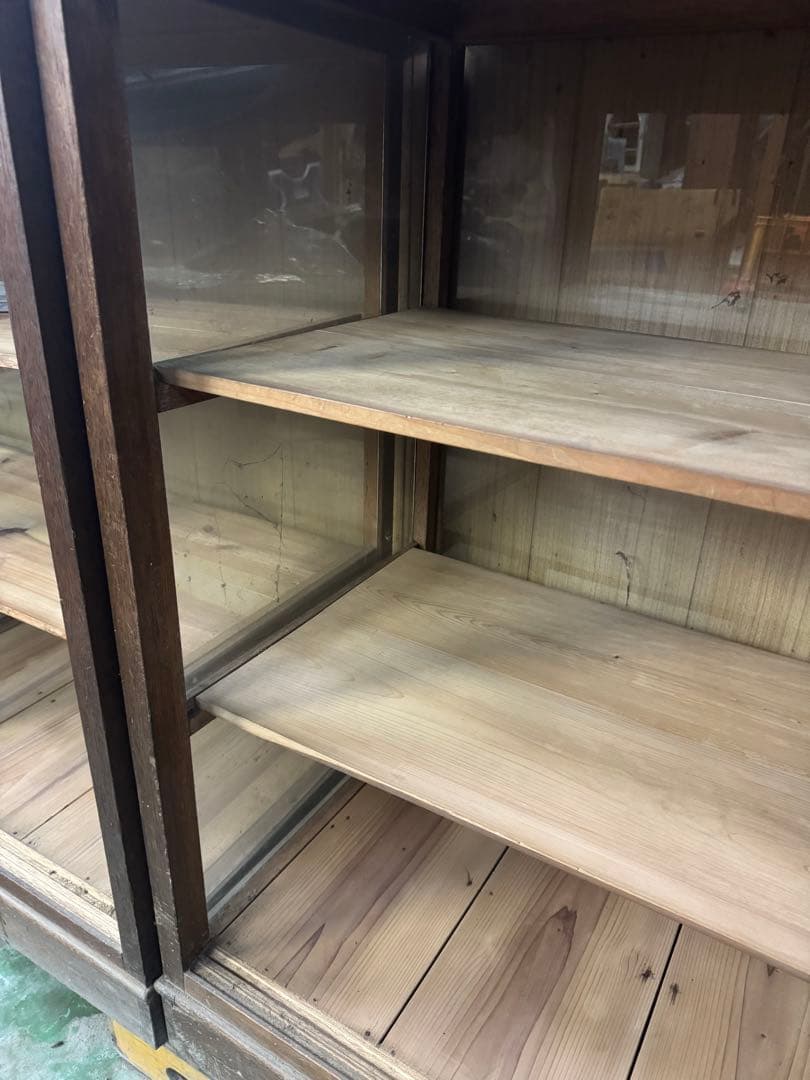 昭和レトロ 商品棚 ショーケース 引き取り限定（右側）