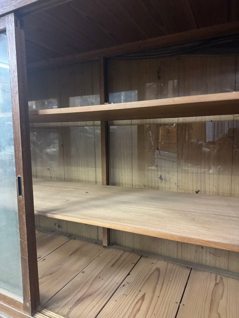 昭和レトロ 商品棚 ショーケース 引き取り限定（右側）