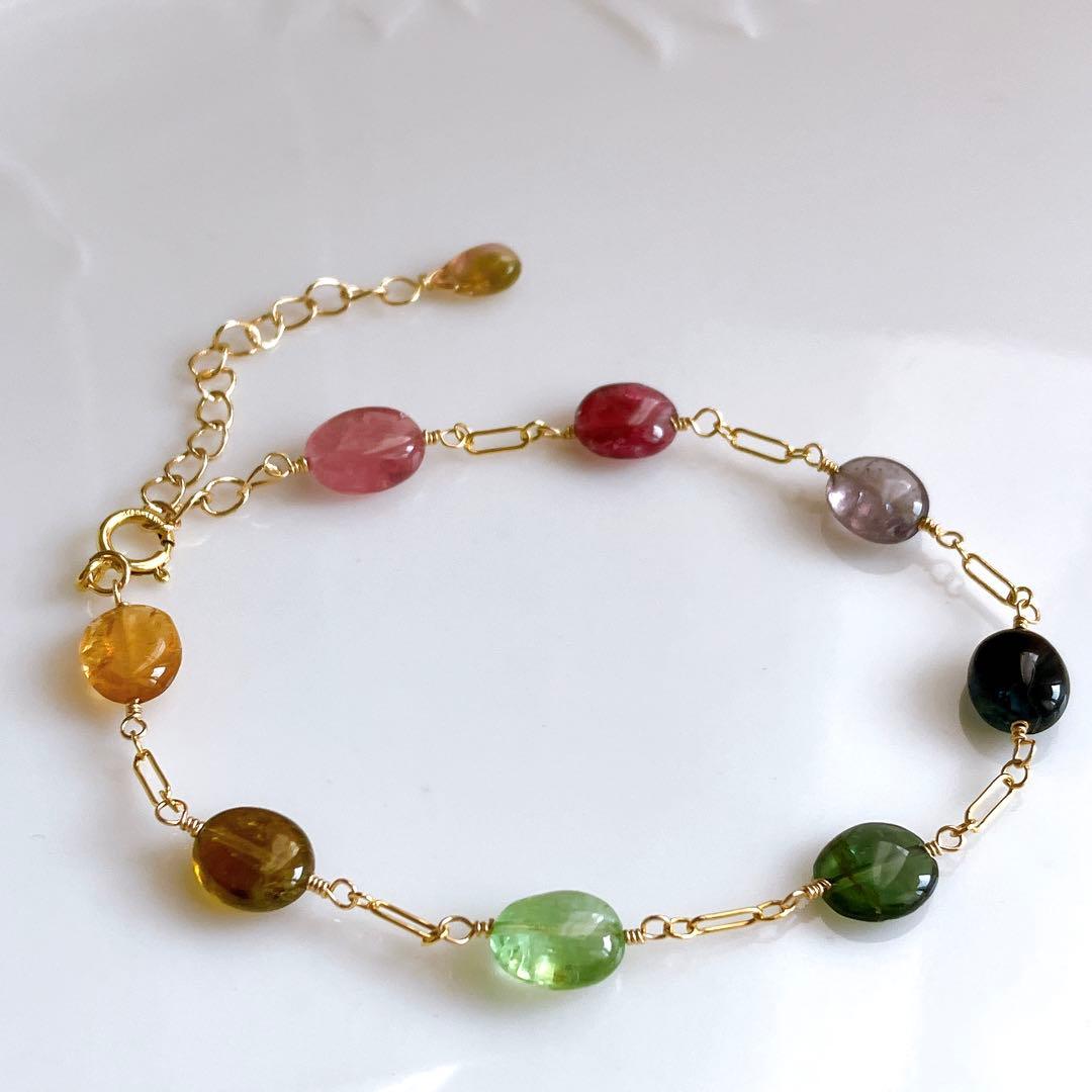 Kaya◆高品質✧スイスブルートパーズ×ブルームーンストーンブレスレット