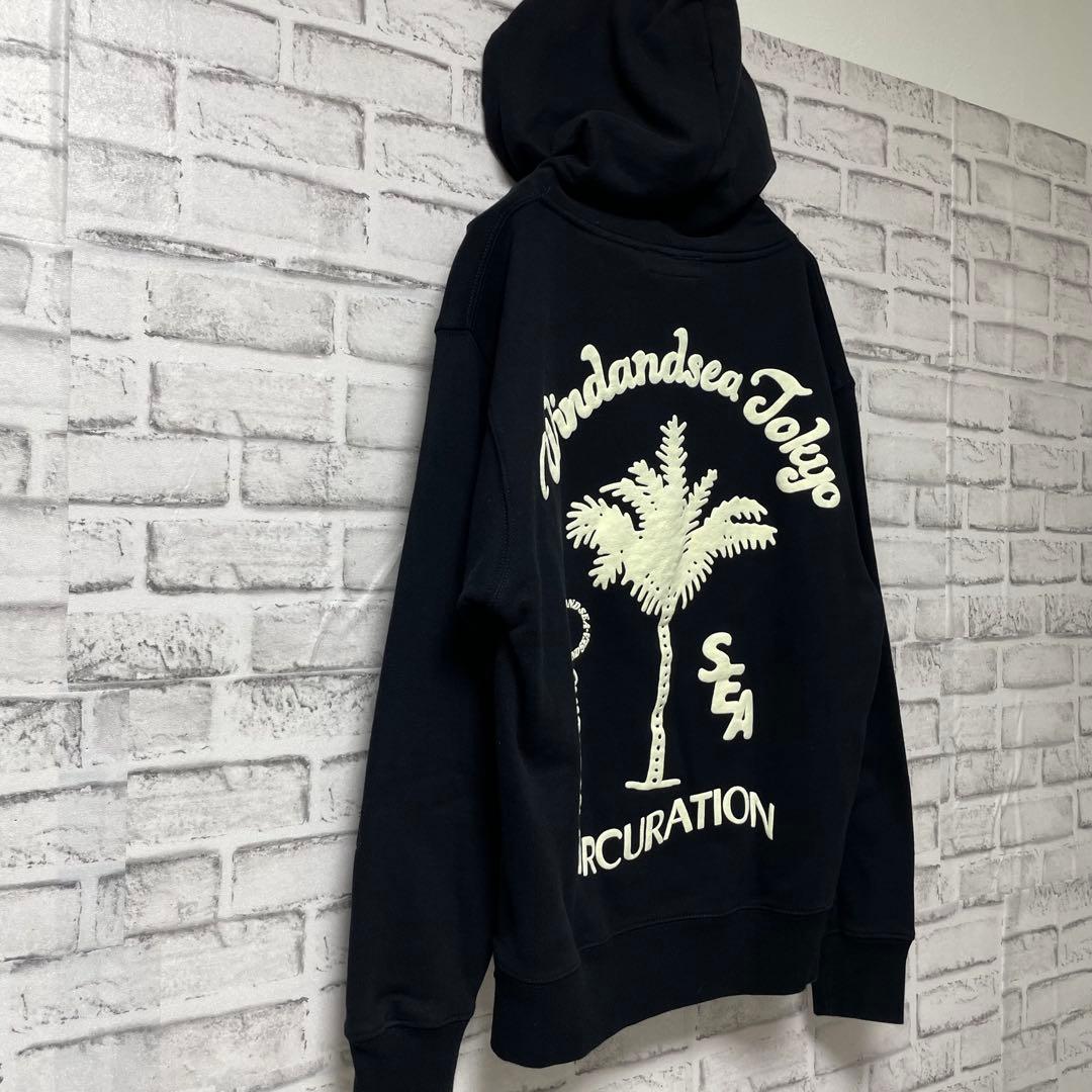 美品！ 希少！ 東京店舗限定 WIND AND SEA ブラックパーカー 大きめ