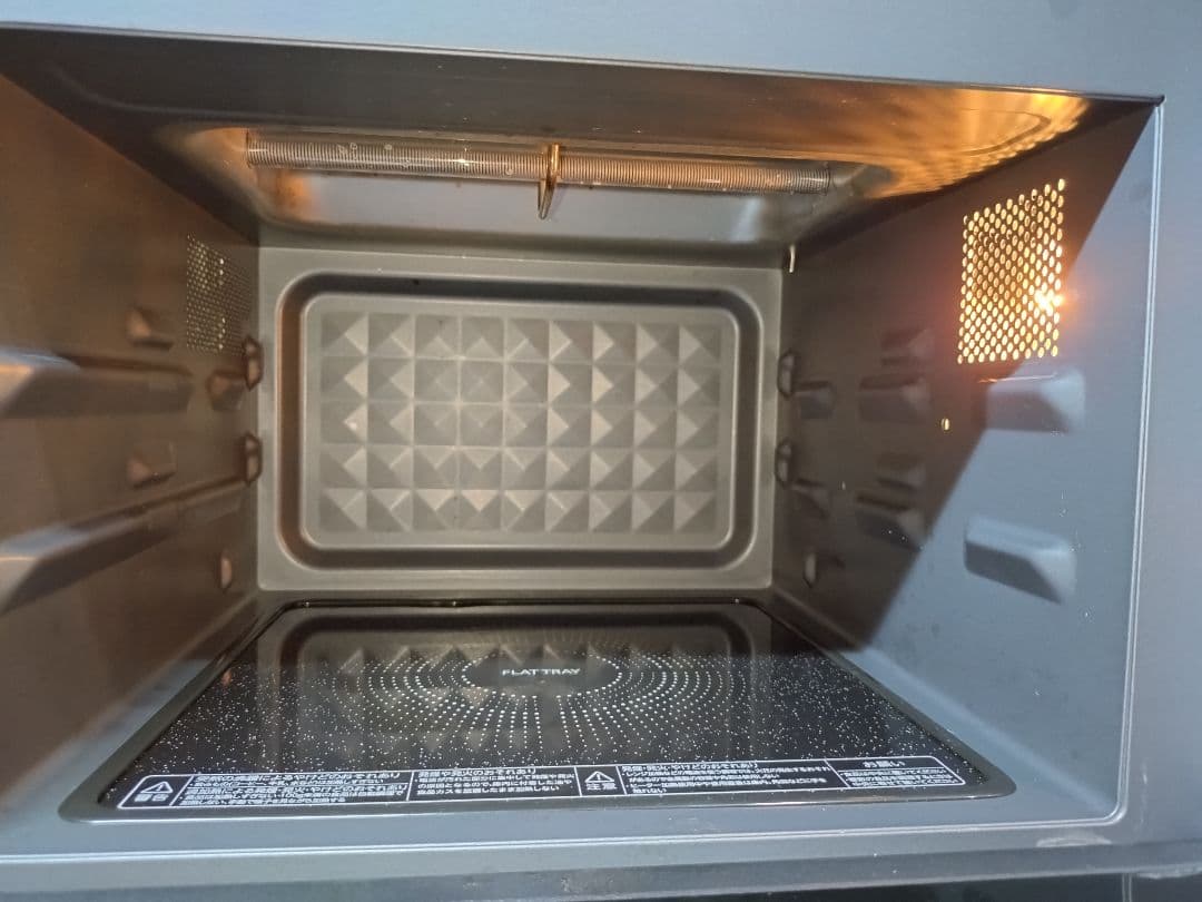 TOSHIBA オーブンレンジ 庫内フラットテーブル2019年製 鉄板　取説有り