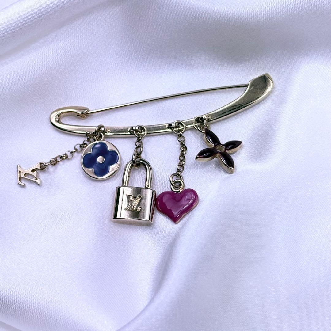 美品✨ルイヴィトン ブローチ チャーム 5連 ゴールド