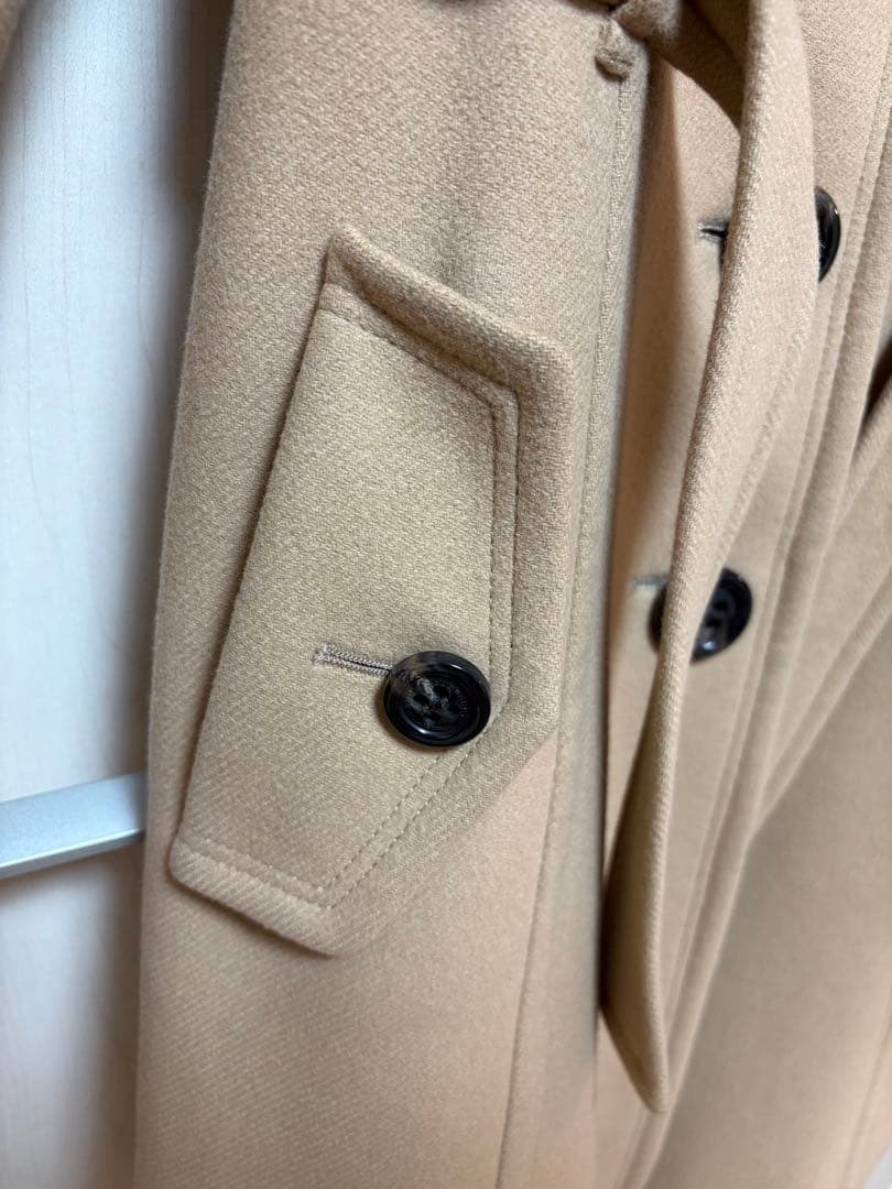 【美品】バーバリーブルーレーベル アンゴラフォックスファー ロングコート38