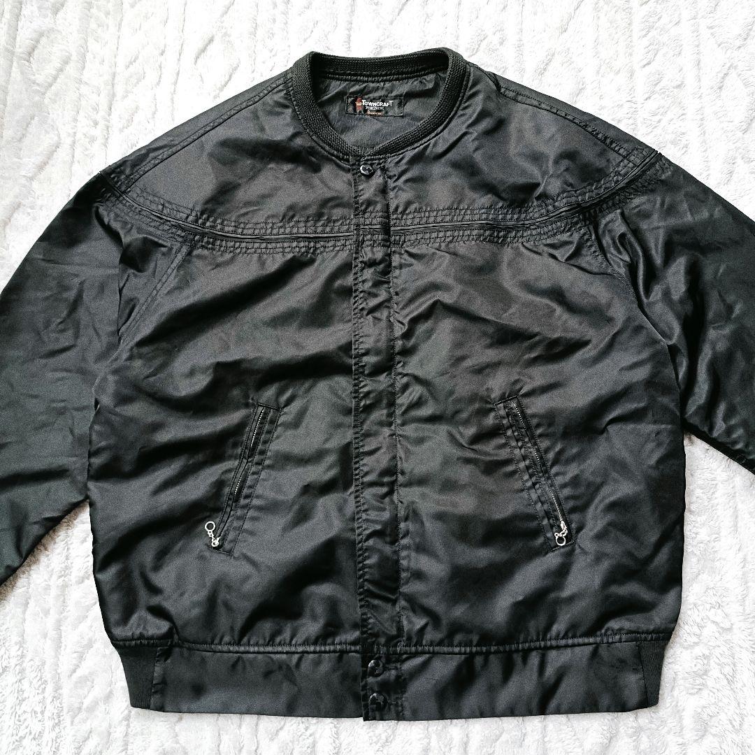 TOWNCRAFT ダービージャケット　カップショルダー ナイロン レーヨン M