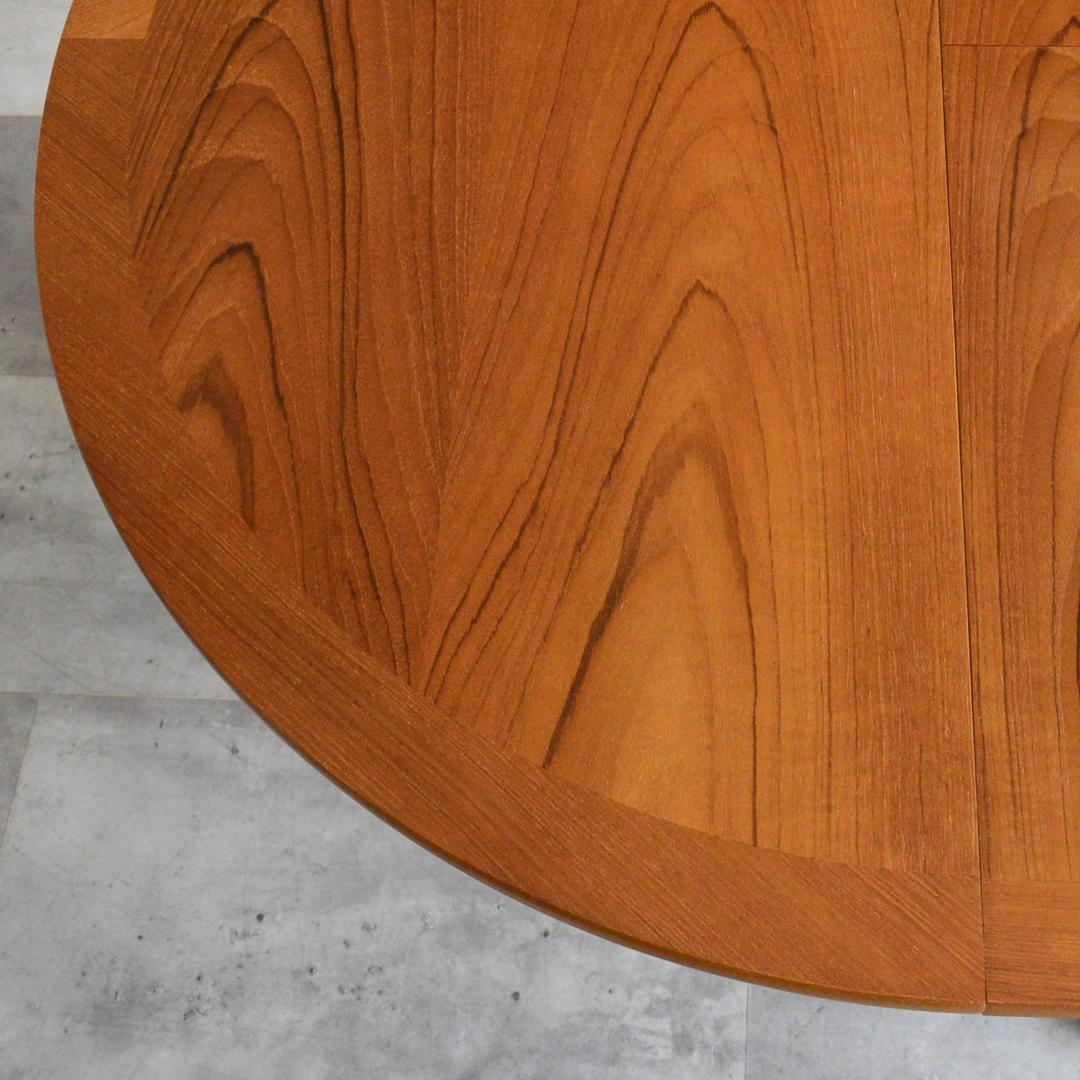 Nathan ヴィンテージ エクステンション コンパクト ラウンドテーブル 伸縮