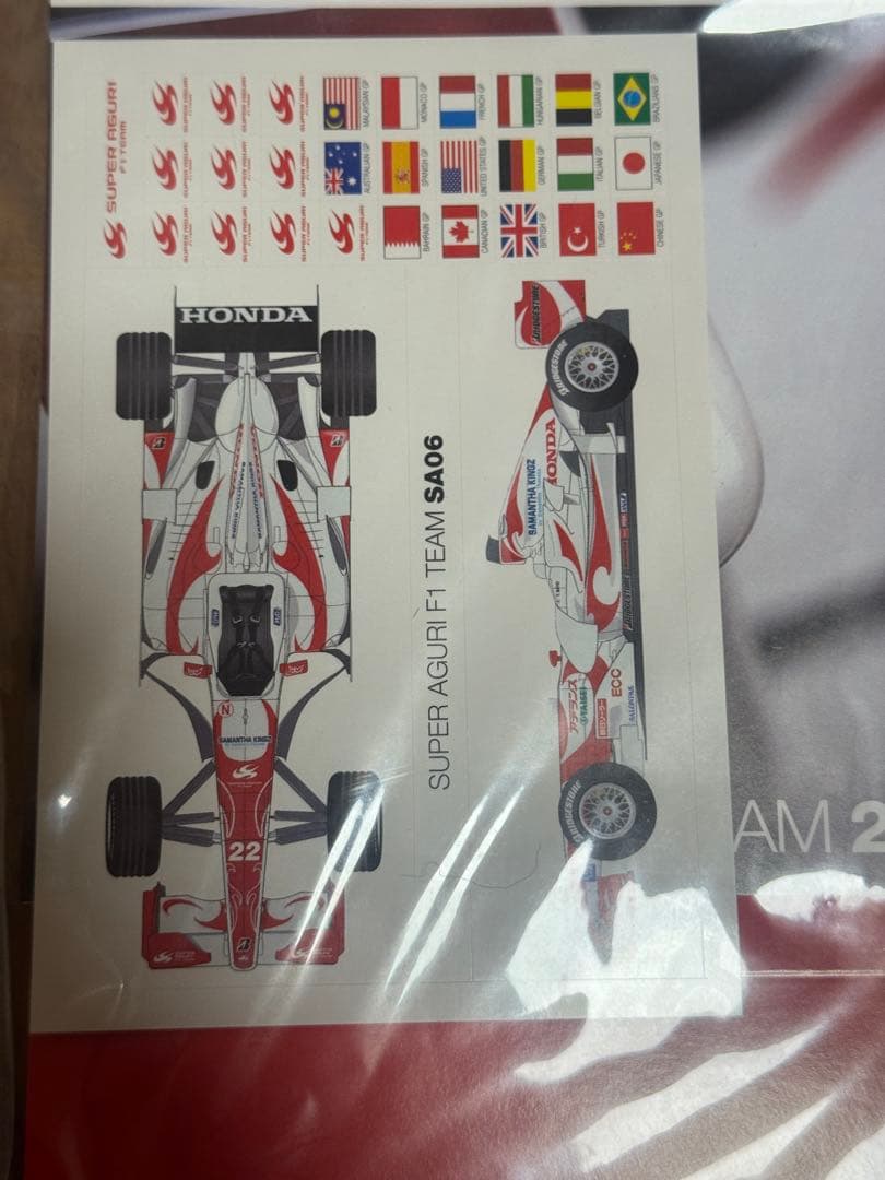 【完全未開封/激レア】スーパーアグリ F1 2007 カレンダー＆ステッカー