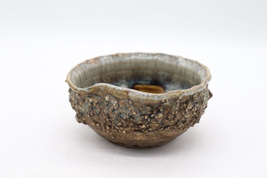 古相馬焼　建水　茶道具　送料込み250510