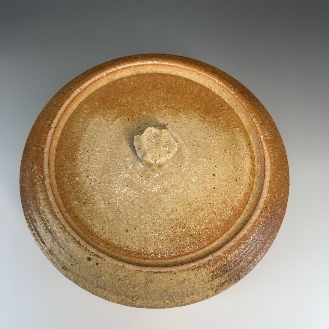 【茶道具】加藤孝三造　利休信楽写水指（共箱）塗蓋付★送料込★