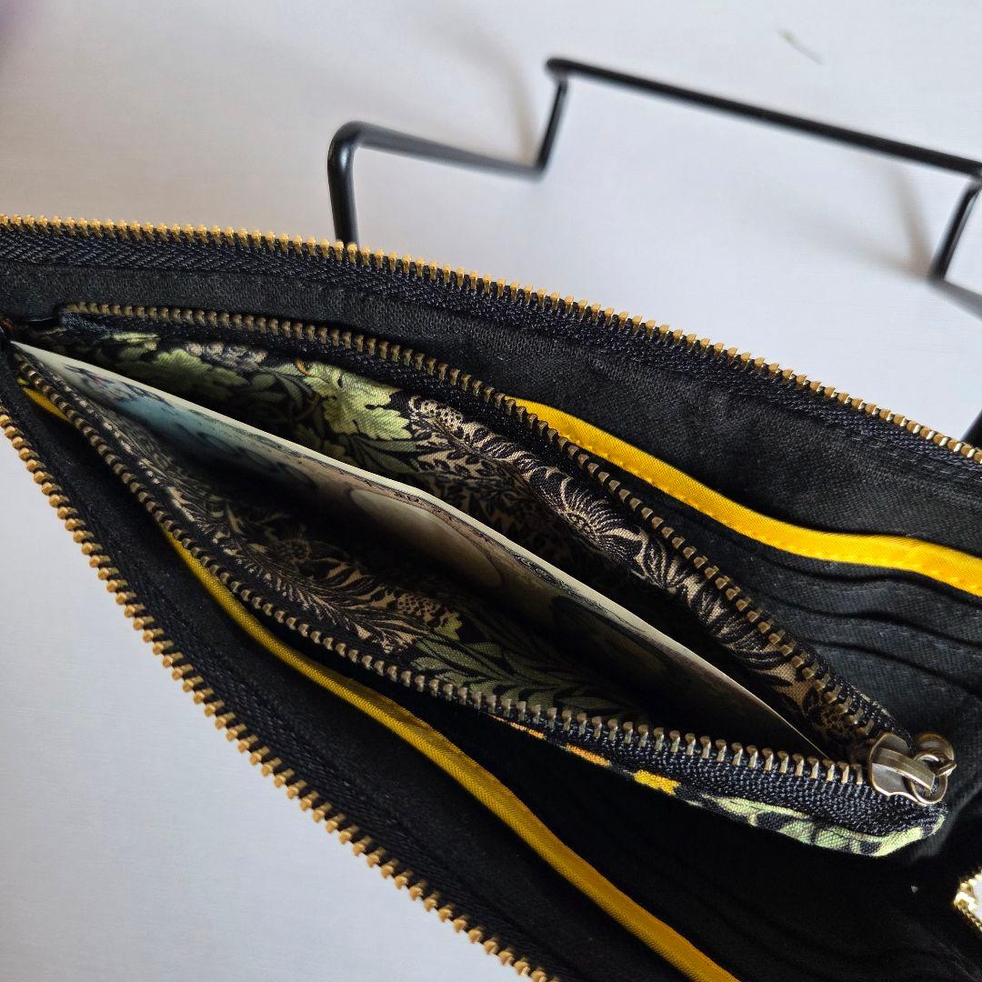 プチトマトページ　L字ファスナー長財布　ハンドメイド