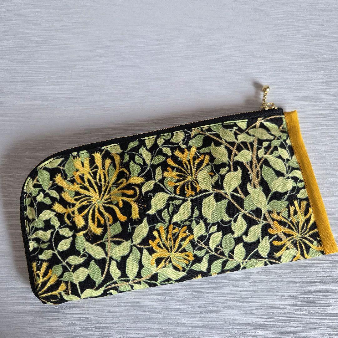 プチトマトページ　L字ファスナー長財布　ハンドメイド