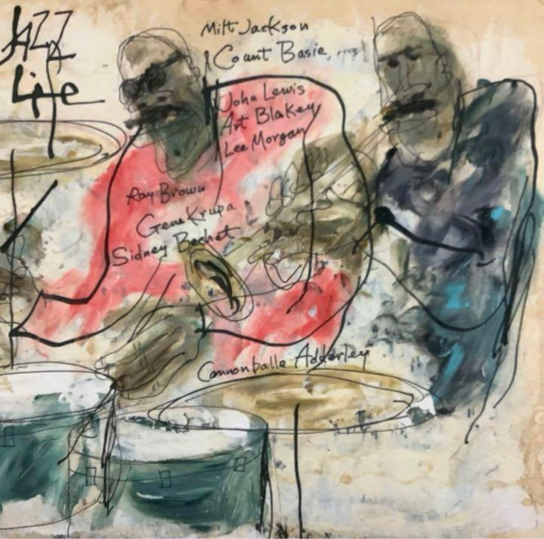 絵画・額縁・版画・津田 耕・新品未使用・JAZZ・Play Ⅵ・美術品・雑貨