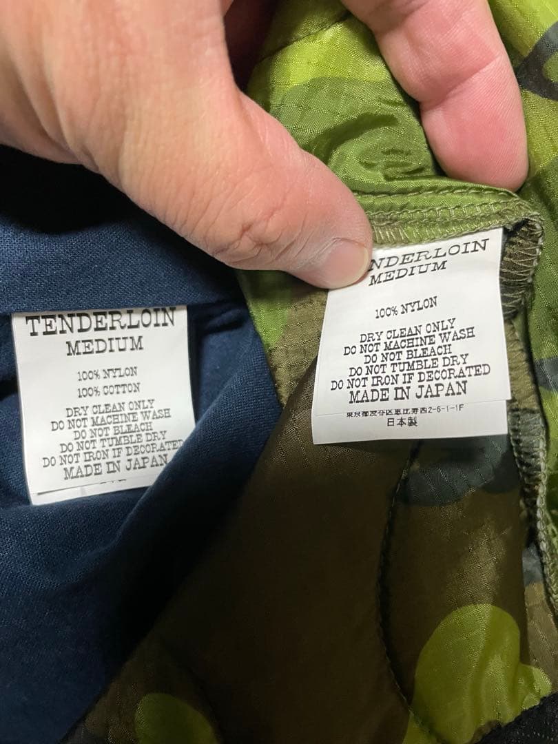 テンダーロイン ネイビー nylon work jkt サイズM ナイロン