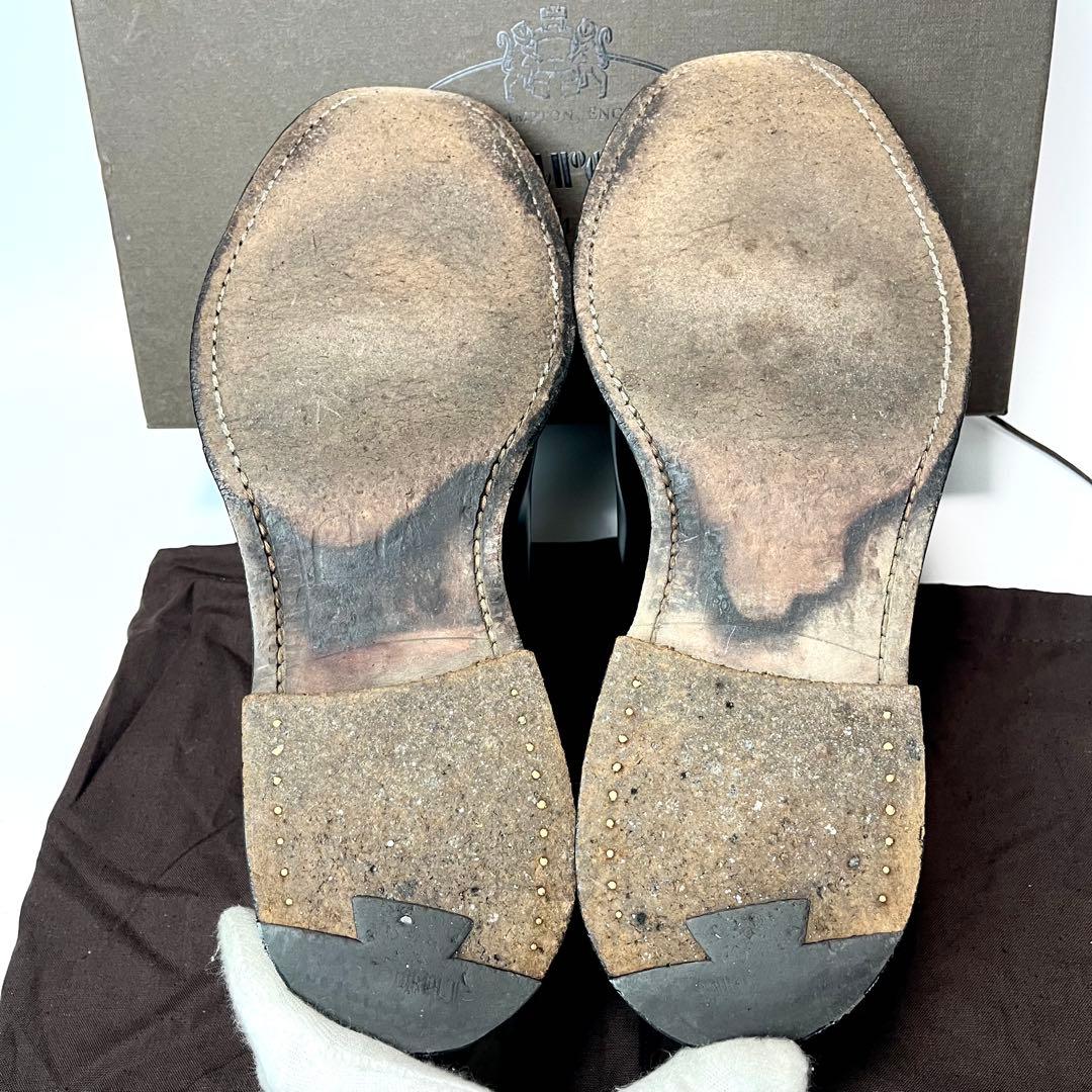 箱・保存袋付き/27cm相当/極美品✨チャーチ シャノン プレーントゥ ブラック