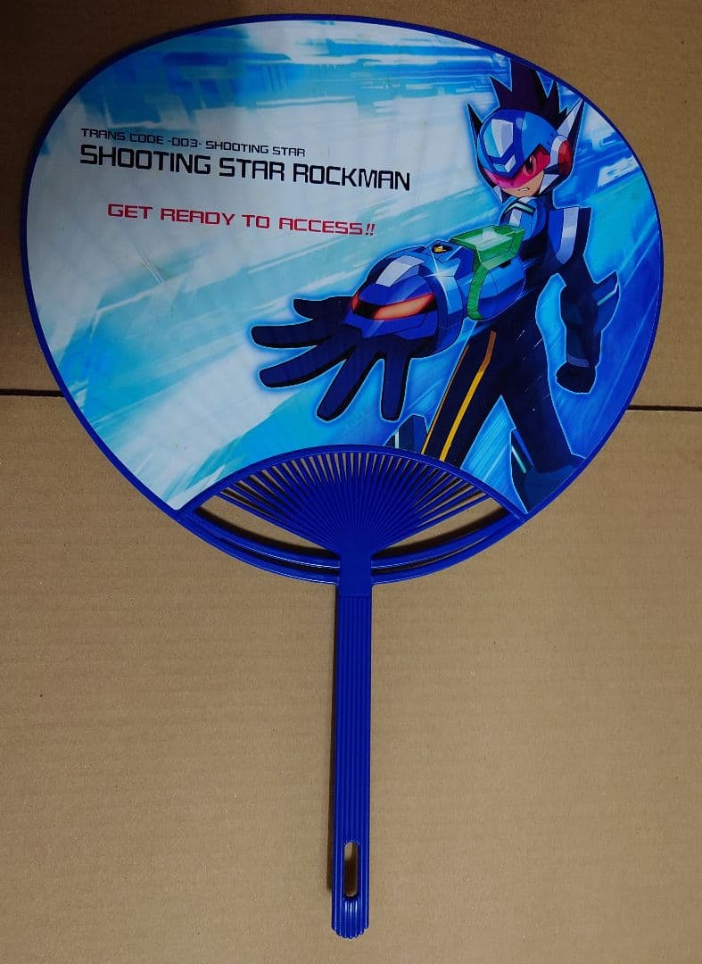 流星のロックマン　クリアファイルステッカーうちわセット　当時物　希少