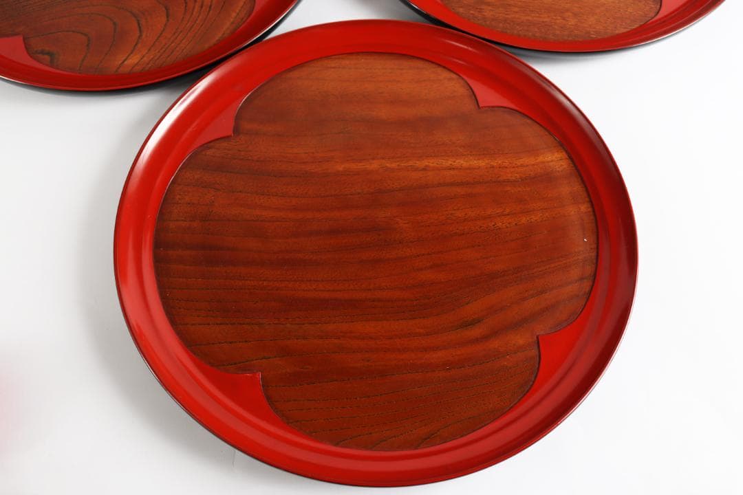 茶道具 丸盆 梅丸盆 五枚