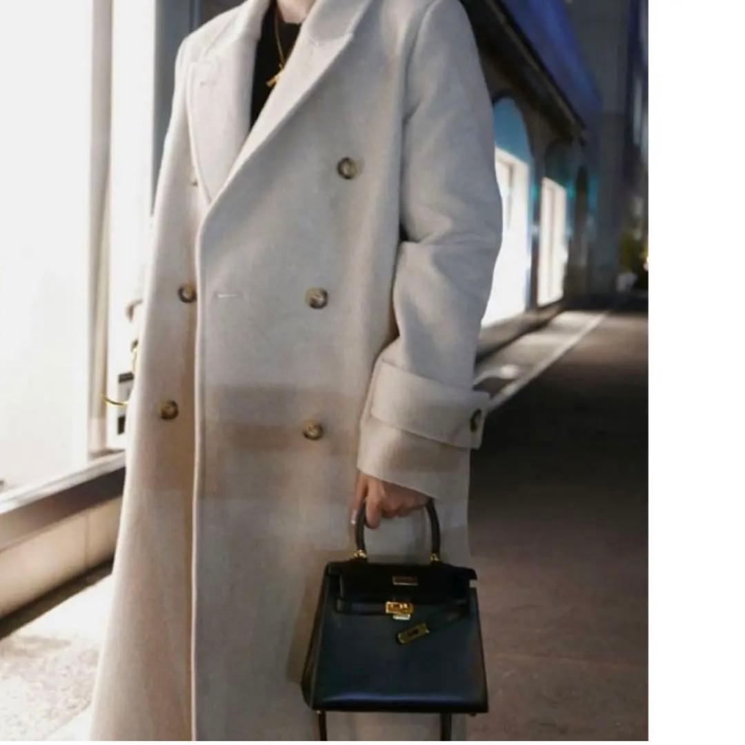 etre tokyo ウールコート サイドスリットロングチェスターコート