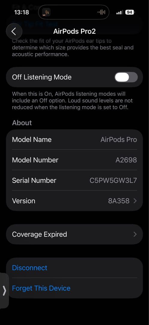 AirPods Pro 第二世代(Lightning端子モデル)