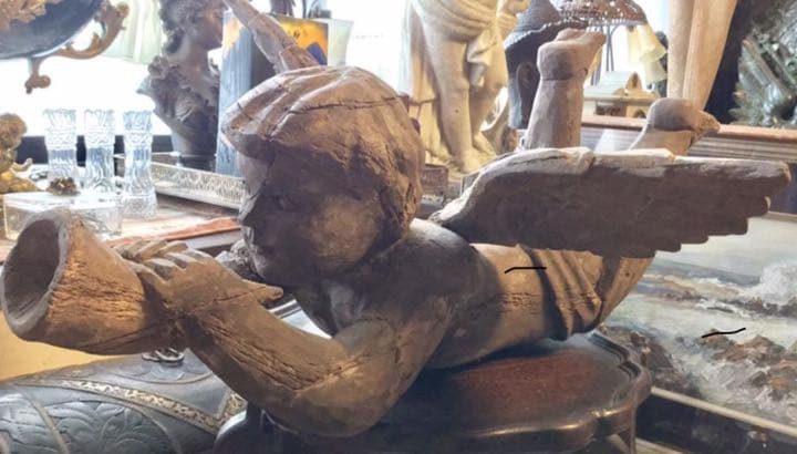 エンゼル【18世紀前後フランス】木彫